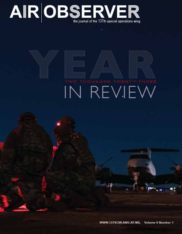 Most recent issue of the Air Observer - 137th SOW's digital journal